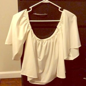 Off the shoulder crop top